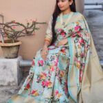 Elegant Digital Print Saree - Colour Pest