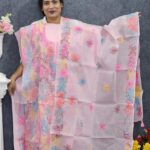 Hater Kajer Dress Adi Cotton With Lucknow Work