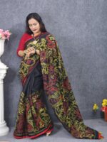 Cotton Havey Work Black Saree - Image 2