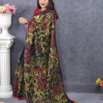 Cotton Havey Work Black Saree