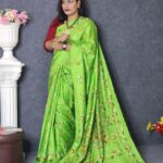 Dark Green Silk Saree