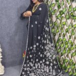 Z-Black Georgette Designer Saree