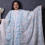 White Hand Embroidery Muslin Dress