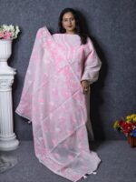 Pink Color Muslin Dress For Women - Image 2