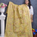 Skin Color Orna On Cotton Kantha Stitch