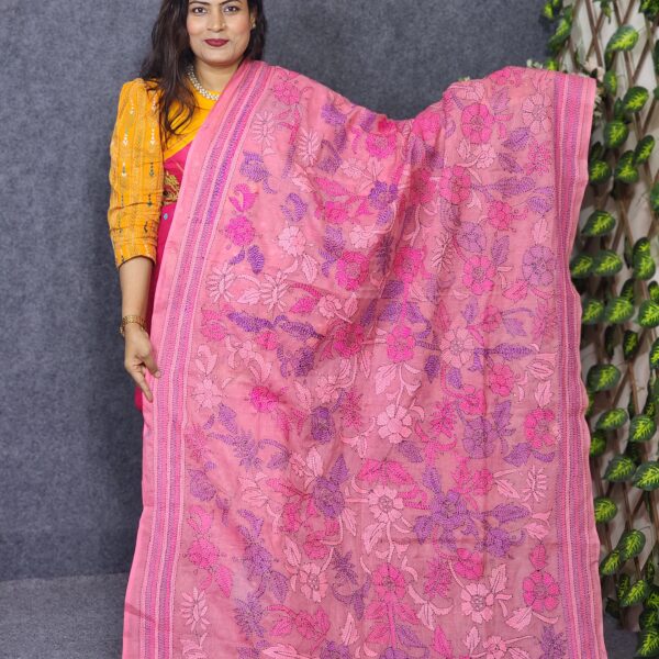 Hand Work Misty Pink Cotton Orna