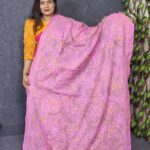 Kantha Work Pink Cotton Orna