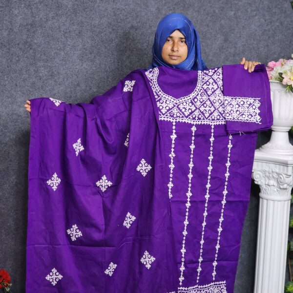 Deep Purple Gujrati Unstitch 3Pcs