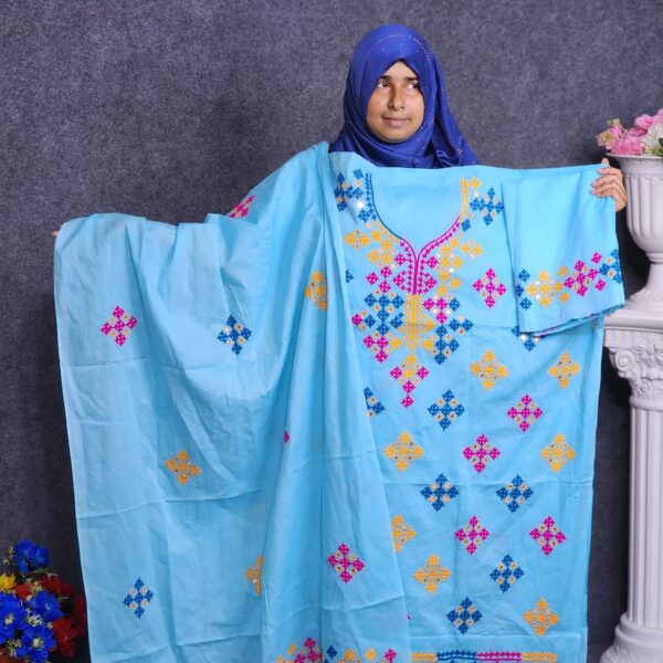 Sky Cotton Dress Gujrati 3pcs