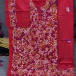 Exclusive Hater Kajer Maroon Cotton Dress