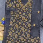 Black Unstitch Dress-For Women