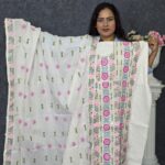 Adi Cotton Lucknow Stich White Unstich Dress