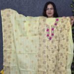 Adi Cotton Lucknow Unstich Dress For Gift