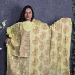 Cream color unstitched dress