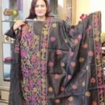 Black Color Tossor Silk Unstitc Dress