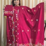 Premium red unstitched three piece