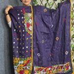 Navy blue Gujarati dress