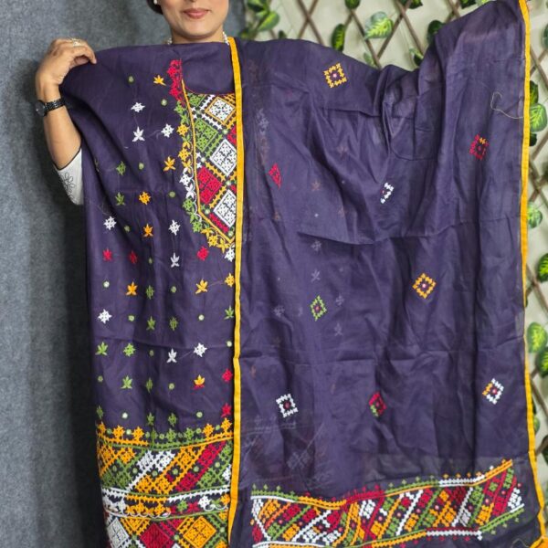 Navy blue Gujarati dress