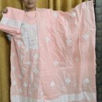 dusty pink Gujarati dress