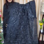 black stitch dupatta